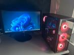 Game PC met monitor (gpu: rx 6900 xt), Computers en Software, Desktop Pc's, Ophalen, Met monitor, Virtual Reality, HDD