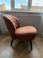 Fauteuil (cognac), Huis en Inrichting, Fauteuils, Ophalen, Zo goed als nieuw, 75 tot 100 cm, 50 tot 75 cm