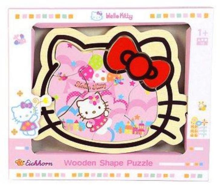 Eichhorn HELLO KITTY houten puzzel [NIEUW], Kinderen en Baby's, Speelgoed | Kinderpuzzels, Nieuw, 10 tot 50 stukjes, Ophalen of Verzenden