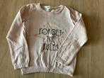 Trui licht roze maat 110/116, Ophalen of Verzenden, Zo goed als nieuw
