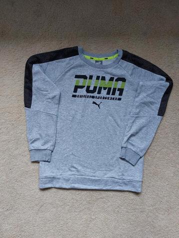 Puma grijs gemêleerde sweater maat 152 beschikbaar voor biedingen