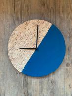 Leuke klok voor aan de muur (kurk en blauw), Ophalen, Nieuw, Analoog, Wandklok