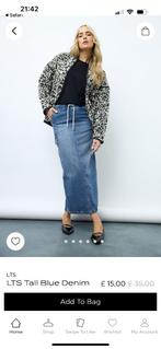 Lange spijkerrok cargomodel merk LTS maat 46 nieuw, LTS, Blauw, Maat 46/48 (XL) of groter, Nieuw