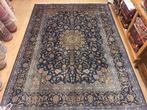 Vintage handgeknoopt perzisch tapijt kashan 347x249, 200 cm of meer, 200 cm of meer, Gebruikt, Rechthoekig