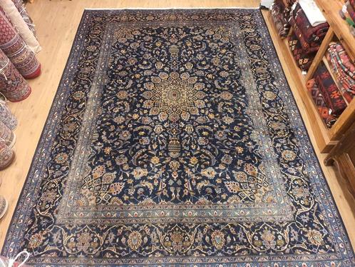 Vintage handgeknoopt perzisch tapijt kashan 347x249, Huis en Inrichting, Stoffering | Tapijten en Kleden, Gebruikt, 200 cm of meer