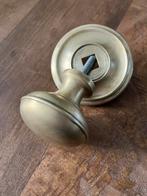 Messing deurknop, Ophalen of Verzenden, Gebruikt, Koper of Messing, Klink of Kruk