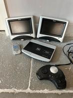 Portable dvd speler Akai met 2 beeldschermen + gamecontroler, Ophalen, Gebruikt, Dvd-speler, Overige merken
