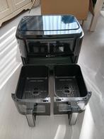 KitchenBrothers Dubbele Airfryer 9 L ZGAN, Witgoed en Apparatuur, Airfryers, Ophalen, Zo goed als nieuw, Airfryer, 1500 gram of meer