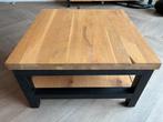 Hoektafel Santos eiken (Goossens wonen) 70x40x70, Ophalen, 50 tot 100 cm, Eikenhout, 50 tot 100 cm