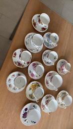 High Tea, 20 Engelse gebloemde kopjes, Ophalen of Verzenden, Aardewerk, Wedgwood, Bord(en)