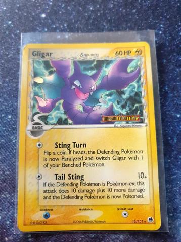 Pokémon kaart Gligar Reverse #16 Dragon Frontiers  beschikbaar voor biedingen