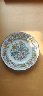 Vintage Decoratief Bord met Bloemen, Ophalen of Verzenden