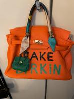 Tas leer oranje the fake birkin bag nieuw, Ophalen of Verzenden, Nieuw, Oranje