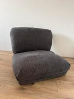 Slaapfauteuil VEGGER grijze stof Jysk, Ophalen, Eenpersoons, Zo goed als nieuw, Minder dan 150 cm