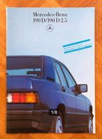 Mercedes-Benz 190D / 190D 2.5 Duitse folder 1985, Verzenden, Nieuw, Mercedes, Mercedes-Benz