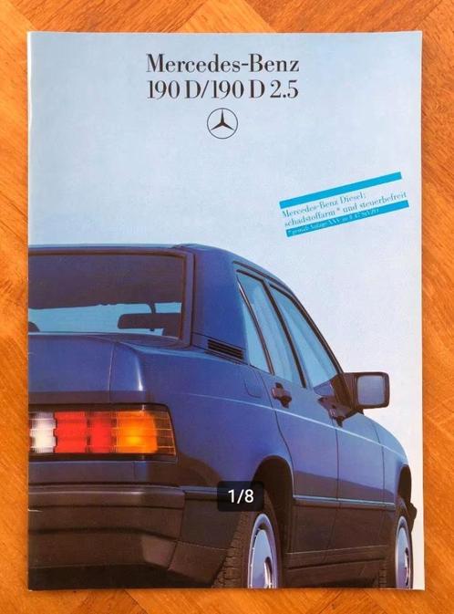 Mercedes-Benz 190D / 190D 2.5 Duitse folder 1985, Boeken, Auto's | Folders en Tijdschriften, Nieuw, Mercedes, Verzenden