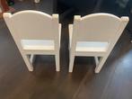 Wit Kindertafel met 2 Stoeltjes, Ophalen, Gebruikt, Tafel(s) en Stoel(en)
