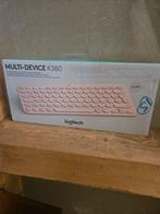 Roze Logitech K380 Bluetooth Toetsenbord - Nieuw!, Computers en Software, Toetsenborden, Ophalen, Multimediatoetsen, Logitech
