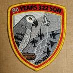 RNLAF 322 Squadron 80 Jaar Silver F-35 Patch, Verzamelen, Ophalen of Verzenden, Luchtmacht, Nederland, Embleem of Badge