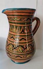 Zuid-europese beschilderde aardewerk vaas, Ophalen of Verzenden, Overige kleuren, Glas, Minder dan 50 cm