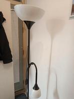 Staande lamp met leeslamp, Huis en Inrichting, Ophalen, Zo goed als nieuw, Glas, Modern