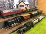 Märklin 3 loc's met 10 wagons en rijtuigen, Wisselstroom, Verzenden, Analoog, Märklin