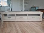 White wash tv meubel met 3 lades, Ophalen, 50 tot 100 cm, Zo goed als nieuw, Minder dan 100 cm
