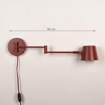 wandlamp rood Roodbruin bed bureau tafel bank hoekbank lamp beschikbaar voor biedingen