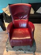 Lederen relax fauteuil rood, Huis en Inrichting, Fauteuils, Ophalen, Gebruikt, Leer, 50 tot 75 cm