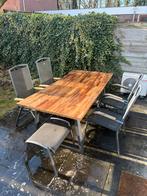 Volledige Tuinset met Hartman stoelen, Ophalen, 4 zitplaatsen, Gebruikt, Eettafel