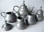 5 Delig tinnen thee servies, Verzenden