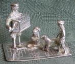Nr B9: Zilveren miniatuur orgelman, Antiek en Kunst, Ophalen of Verzenden, Zilver