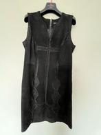 Suede jurk, Kleding | Dames, Jurken, Verzenden, Zo goed als nieuw, Maat 42/44 (L), Zwart
