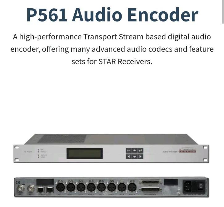 Internationale datacasting professionele ip audio encoder, Computers en Software, Netwerk switches, Ophalen of Verzenden