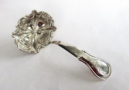 Antiek Dutch zilveren natfruitschep strooilepel gekeurd 1846, Antiek en Kunst, Antiek | Goud en Zilver, Zilver, Ophalen of Verzenden