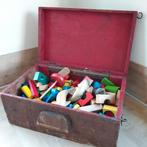 blokkendoos goed gevuld, Kinderen en Baby's, Speelgoed | Houten speelgoed, Ophalen of Verzenden, Gebruikt, Overige typen