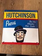 Hutchinson banden emaille bordje, Ophalen of Verzenden, Gebruikt, Reclamebord