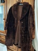 Lange mantel van namaak bont, Ophalen of Verzenden, Zo goed als nieuw, Zwart