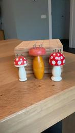 Vintage punnikklosjes punniken punnik paddestoelen, Verzenden, Gebruikt, Materiaal