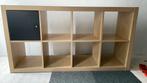 Ikea kallax 8 vakken kast met een zwart kastje, Ophalen, Zo goed als nieuw, Minder dan 150 cm, Minder dan 100 cm