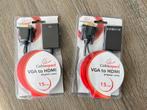 VGA naar HDMI ADAPTER KABEL met AUDIO BUREAU UITBREIDING, Computers en Software, Pc- en Netwerkkabels, Zo goed als nieuw, Ophalen