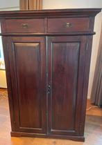 Computer- of T.V. kast. Teak hout. Koloniaal., Huis en Inrichting, Ophalen, 70 tot 120 cm, Koloniaal, Zo goed als nieuw