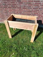 Houten moestuinbak/ plantenbak op poten, Tuin en Terras, Bloembakken en Plantenbakken, Ophalen, Tuin, Minder dan 60 cm, Zo goed als nieuw