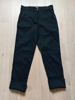 Annette Gortz - 7/8 broek met leuke omslag, Maat 38/40 (M), Zwart, Ophalen of Verzenden, Zo goed als nieuw