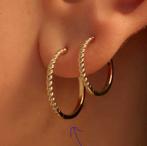 9 karaat gouden creolen 15mm nieuw, Sieraden, Tassen en Uiterlijk, Oorbellen, Ophalen of Verzenden, Nieuw, Goud, Goud