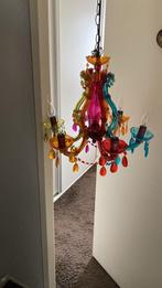 Kleurrijke Kroonluchter, Huis en Inrichting, Lampen | Kroonluchters, Ophalen, Gebruikt, Kunststof