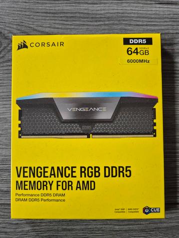 Corsair Vengeance RGB - 64 GB - 6000 MHz,  Nieuw in doos. beschikbaar voor biedingen