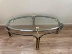 Glazen Salontafel Ovaal, Gebruikt, 100 tot 150 cm, Ophalen of Verzenden, Glas