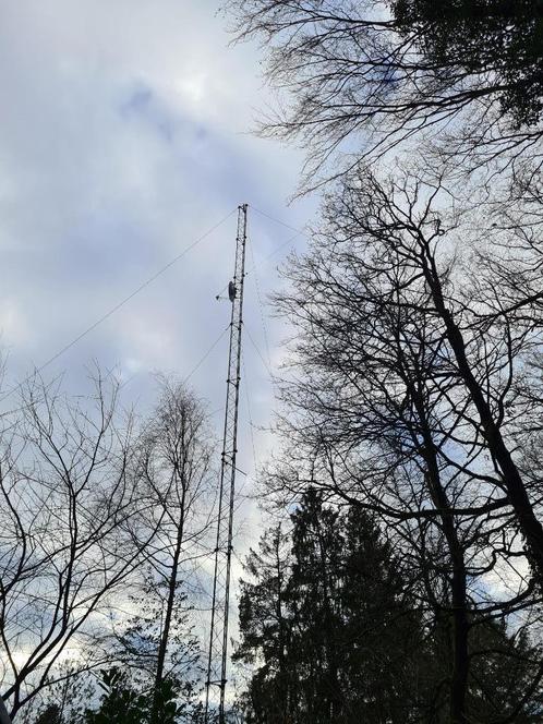 30 mtr Antenne vakwerk mast getuid, Telecommunicatie, Antennes en Masten, Gebruikt, Antenne, Ophalen