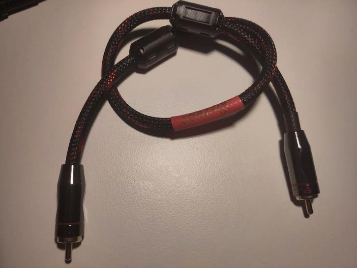 JORZOR Coaxiale Audiokabel RCA - 40cm, Audio, Tv en Foto, Audiokabels en Televisiekabels, Ophalen of Verzenden